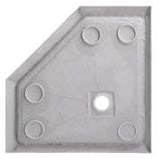 Cove 38 in. L x 38 in. W x 78 in. H 3-Piece Corner Drain Neo Angle Shower Stall Kit in Shale and Matte Black