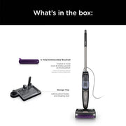 Steam Pickup 3-in-1 Corded Steam Mop for Hardwood, Tile, Stone and Laminate in Black with Storage Tray, Self Cleans