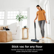 WANDVAC Pet System Ultra-Lightweight Powerful Bagless Cordless HEPA Filter Stick Vacuum Cleaner with Charging Dock Grey