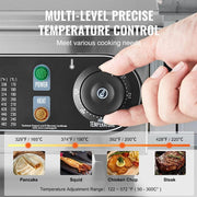Commercial Electric Griddle, 4,400W Countertop Flat Top Grill, 28.74 x 15.75 x 0. 39 in .528.87 sq. in. Silver