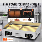 Commercial Electric Griddle, 4,400W Countertop Flat Top Grill, 28.74 x 15.75 x 0. 39 in .528.87 sq. in. Silver