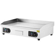Commercial Electric Griddle, 4,400W Countertop Flat Top Grill, 28.74 x 15.75 x 0. 39 in .528.87 sq. in. Silver