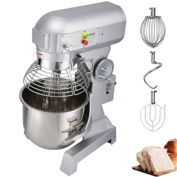 15 Qt. Commercial Food Mixer 3 Speeds Adjustable Spiral Mixer with Stainless Steel Bowl for Schools Bakeries