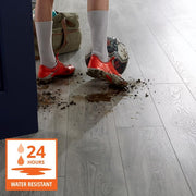 Silverton Oak 8 mm T x 7.5 in. W Water Resistant Laminate Wood Flooring (23.7 sqft/case)