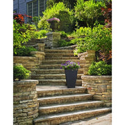 10 in. x 20 in. Slate Rubber Self-Watering Planter