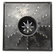 10 in. x 20 in. Slate Rubber Self-Watering Planter