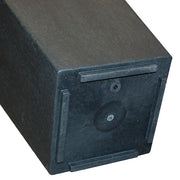 14 in. x 27.5 in. Slate Rubber Self Watering Planter