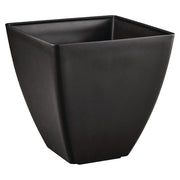 13 in. Tallulah Black Modern Recycled Materials Slate Square Planter (13 in. L x 13 in. W x 13 in. H)