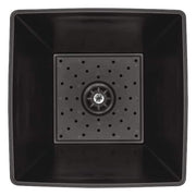 13 in. Tallulah Black Modern Recycled Materials Slate Square Planter (13 in. L x 13 in. W x 13 in. H)
