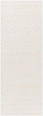 Fadey White 3D Washable Rug