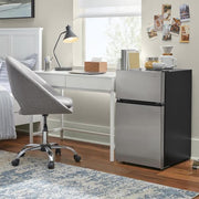 3.1 cu. ft. 2-Door Mini Refrigerator in Stainless Steel with Freezer, ENERGY STAR