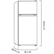 3.1 cu. ft. 2-Door Mini Refrigerator in Stainless Steel with Freezer, ENERGY STAR