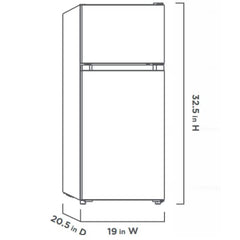 3.1 cu. ft. 2-Door Mini Refrigerator in Stainless Steel with Freezer, ENERGY STAR
