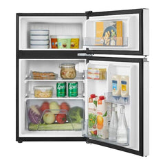 3.1 cu. ft. 2-Door Mini Refrigerator in Stainless Steel with Freezer, ENERGY STAR