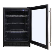 Beverage 23.4 in. 154 (12 oz.) Can Beverage Cooler, Stainless Steel