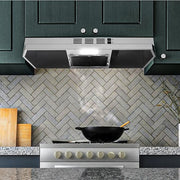 30-in Stainless Steel Under Cabinet Range Hood with Charcoal Filter