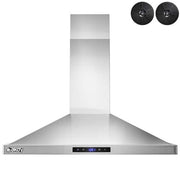 30 in. Convertible Kitchen Wall Mount Range Hood in Stainless Steel with LEDs, Touch Control and Carbon Filters