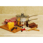 3-Piece 2.5 Qt Stainless Steel Double Boiler with Lid