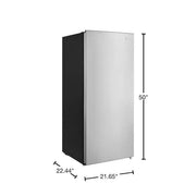 7.1 cu. ft. Manual Defrost Convertible Upright Freezer in Stainless Steel Look