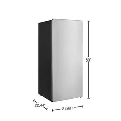 7.1 cu. ft. Manual Defrost Convertible Upright Freezer in Stainless Steel Look