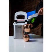 27 lbs. Portable Countertop Ice Maker in Stainless Steel