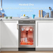 18 in. Built-in dishwasher in Stainless Steel with 6-Cycles, in Stainless Steel Tub, Heated Dry, ENERGY STAR, 52 dBA