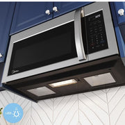 1.9 cu. ft. 29.8 in. Over-The-Range Microwave with 1-Touch Sensor Cooking, 2-speed Fan, 300 CFM in Stainless Steel