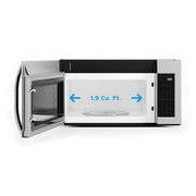 1.9 cu. ft. 29.8 in. Over-The-Range Microwave with 1-Touch Sensor Cooking, 2-speed Fan, 300 CFM in Stainless Steel