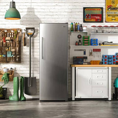 11 cu. ft. Convertible Auto Defrost Garage Ready Upright Freezer/Refrigerator in Stainless Steel, Energy Star