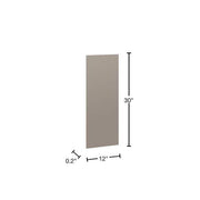Courtland 11.25 in. W x 30 in. H Kitchen Cabinet End Panel in Sterling Gray