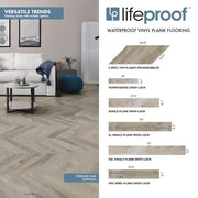 Sterling Oak 22 MIL x 8.7 in. W x 59 in. L Click Lock Waterproof Luxury Vinyl Plank Flooring (25 sq. ft./Case)