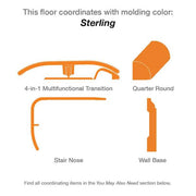 Sterling Oak 22 MIL x 8.7 in. W x 59 in. L Click Lock Waterproof Luxury Vinyl Plank Flooring (25 sq. ft./Case)