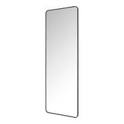 Oversized Modern Rectangular Black Framed Full-Length Mirror with Rounded Corners (24 in. W x 70 in. H)