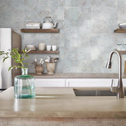 Universal Terracotta 3 MIL x 12 in. W x 12 in. L Peel and Stick Water Resistant Vinyl Tile Flooring (30 sqft/case)