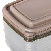 Food Storage Containers in Terra (24-Piece), 12 Lids and 12 Containers, Polypropylene (PP)