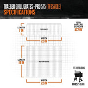 Pro 575 Wifi Pellet Grill and Smoker in Black