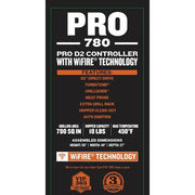 Pro 780 Wifi Pellet Grill and Smoker in Black