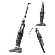 Ionvac Zip Vac 3-in-1 Bagless Corded HEPA Floor and Carpet Stick Vacuum in Gray
