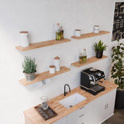 Solid Wood Butcher Block Shelf 24 in. W X 12 in. D X 1.5 in. H in Unfinished Birch