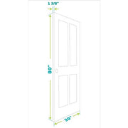 Eightdoors Colonial Style Solid Core Door