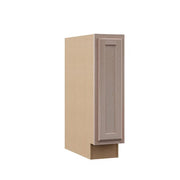 9 in. W x 24 in. D x 34.5 in. H Assembled Base Kitchen Cabinet in Unfinished with Recessed Panel