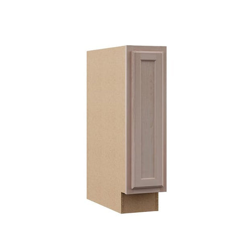 9 in. W x 24 in. D x 34.5 in. H Assembled Base Kitchen Cabinet in Unfinished with Recessed Panel