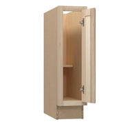 9 in. W x 24 in. D x 34.5 in. H Assembled Base Kitchen Cabinet in Unfinished with Recessed Panel