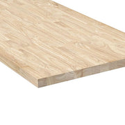 5 ft. L x 30 in. D Unfinished Hevea Solid Wood Butcher Block Desktop Countertop with Square Edge