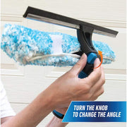 ProFlex 2-in-1 18 in. Window Cleaner Squeegee and  Scrubber Combi