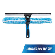 ProFlex 2-in-1 18 in. Window Cleaner Squeegee and  Scrubber Combi