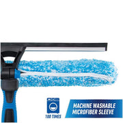 ProFlex 2-in-1 18 in. Window Cleaner Squeegee and  Scrubber Combi