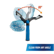 ProFlex 2-in-1 18 in. Window Cleaner Squeegee and  Scrubber Combi