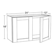 Richmond Verona White Plywood Shaker Ready to Assemble Wall Kitchen Laundry Cabinet Sft Cls 24 in W x 12 in D x 18 in H
