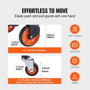 Aluminum 2 in 1 Hand Truck Heavy Duty Industrial Convertible Folding Hand Truck and Dolly 300 lbs. Load capacity